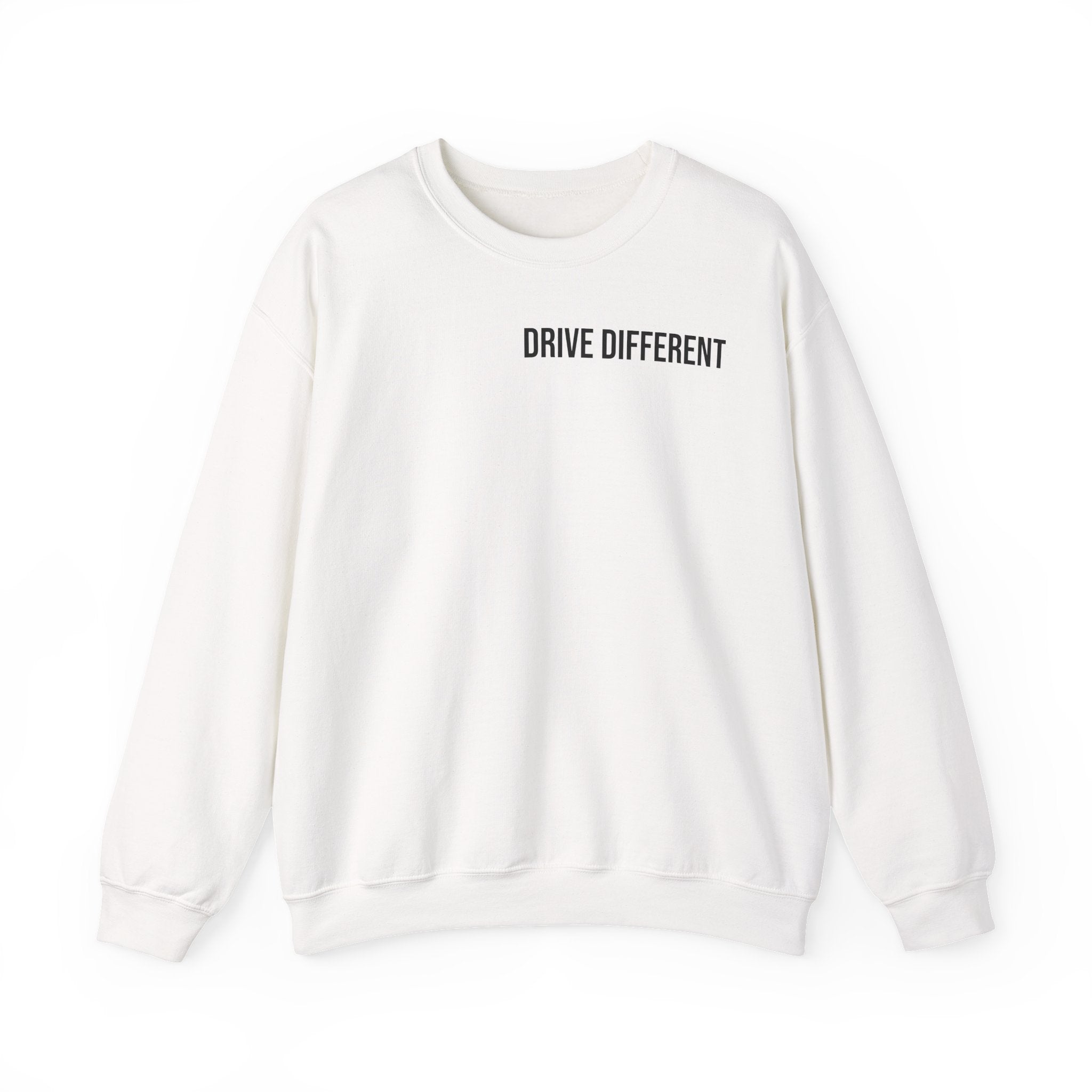 Drive Different Crewneck Sweatshirt — Midnight Run JDM Car Graphic