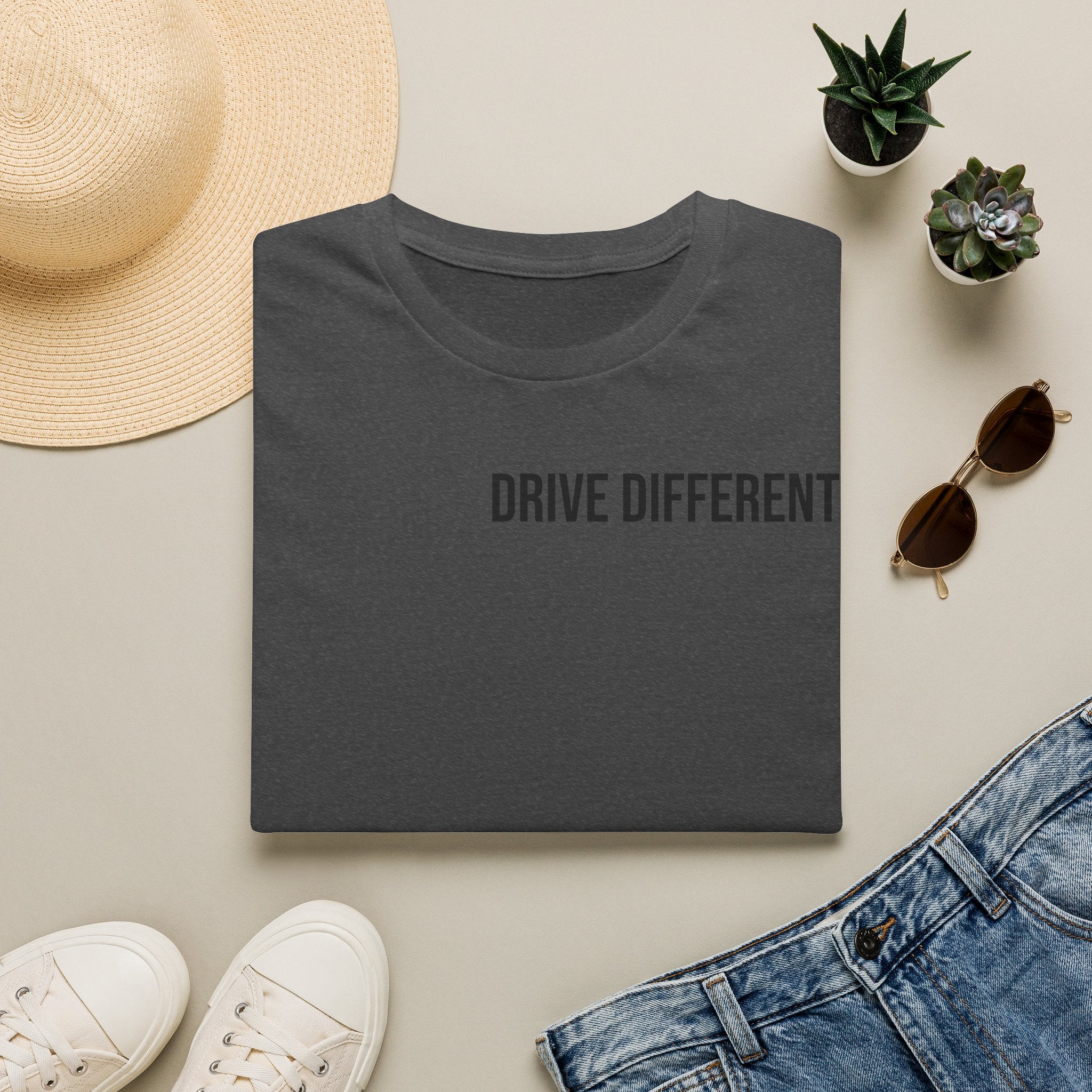 Drive Different T-Shirt — Minimalist Motivational Graphic Tee