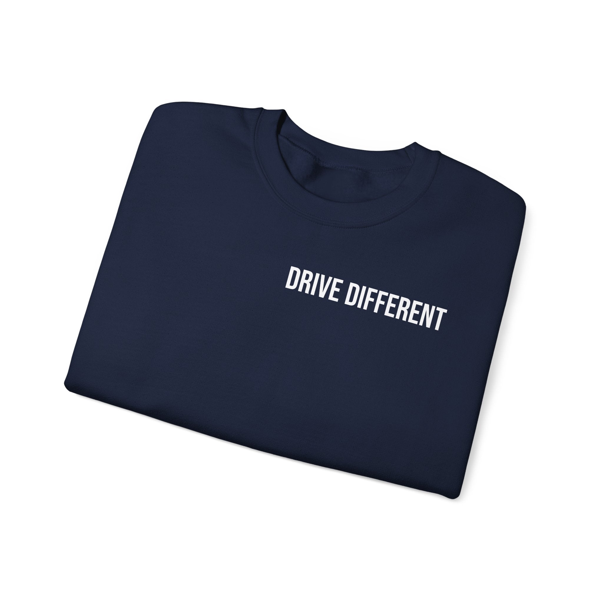 Drive Different Crewneck Sweatshirt — '86 Drift Cars Graphic Pullover