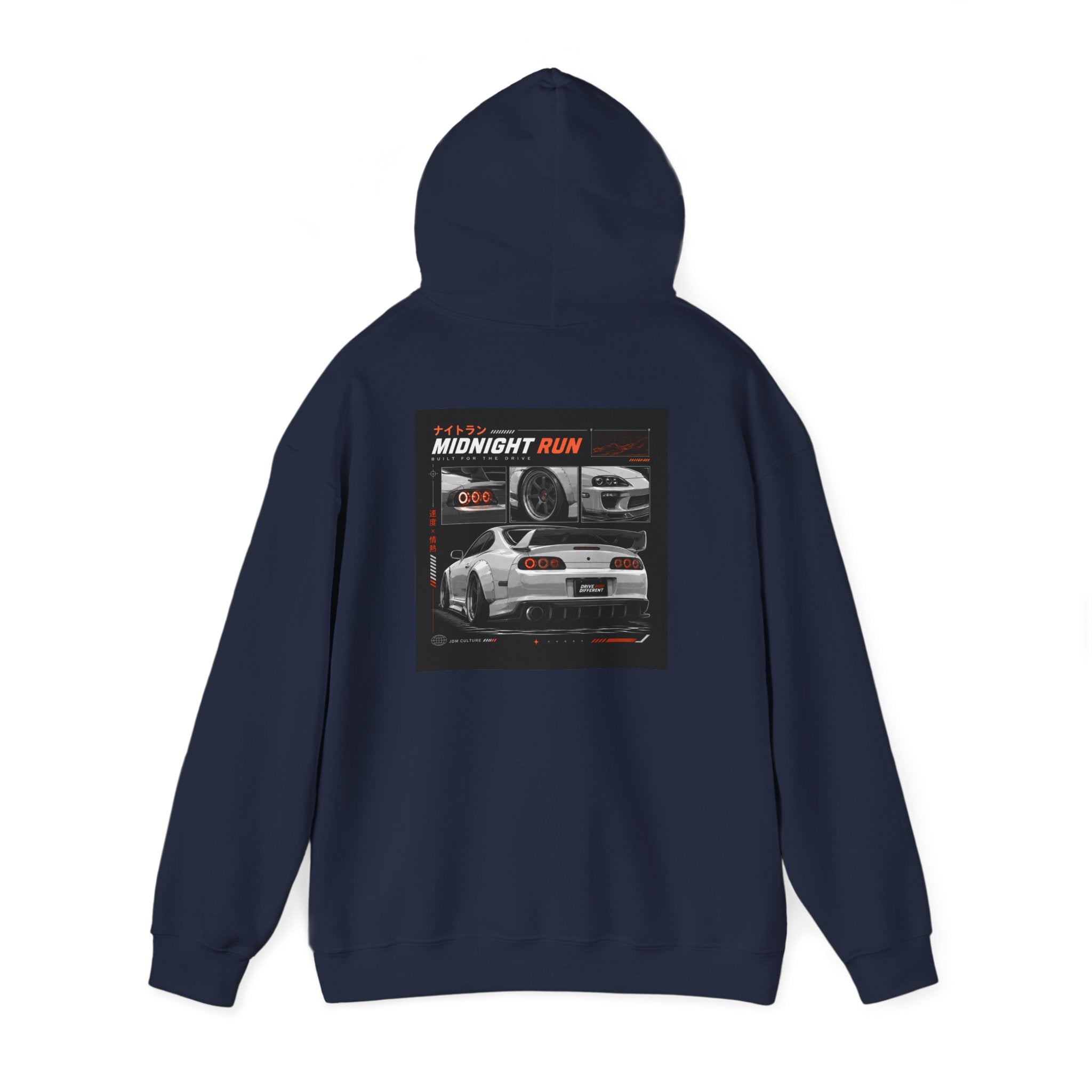 Hoodie — "Drive Different" Racing Graphic Hooded Sweatshirt