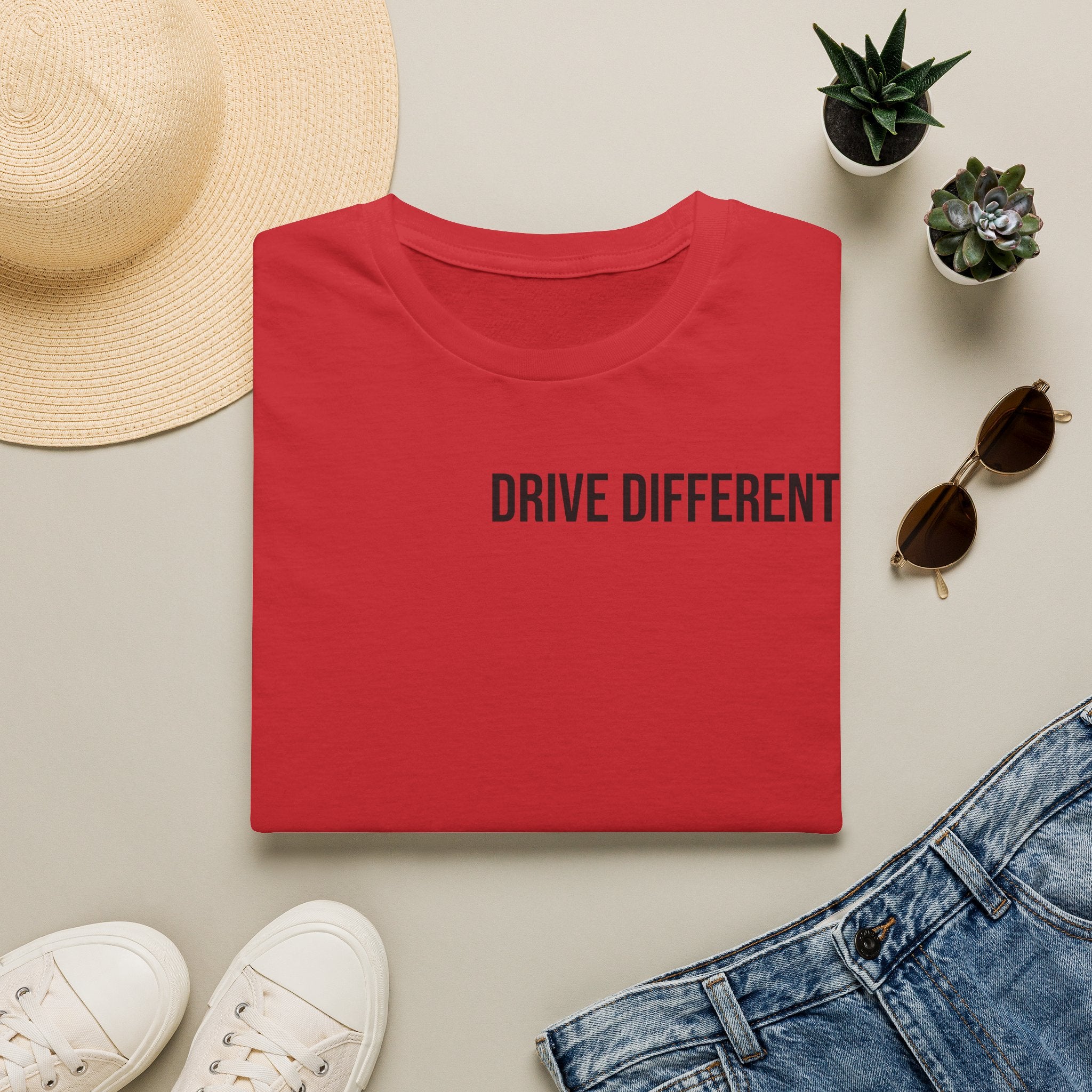 Drive Different T-Shirt — Minimalist Motivational Graphic Tee
