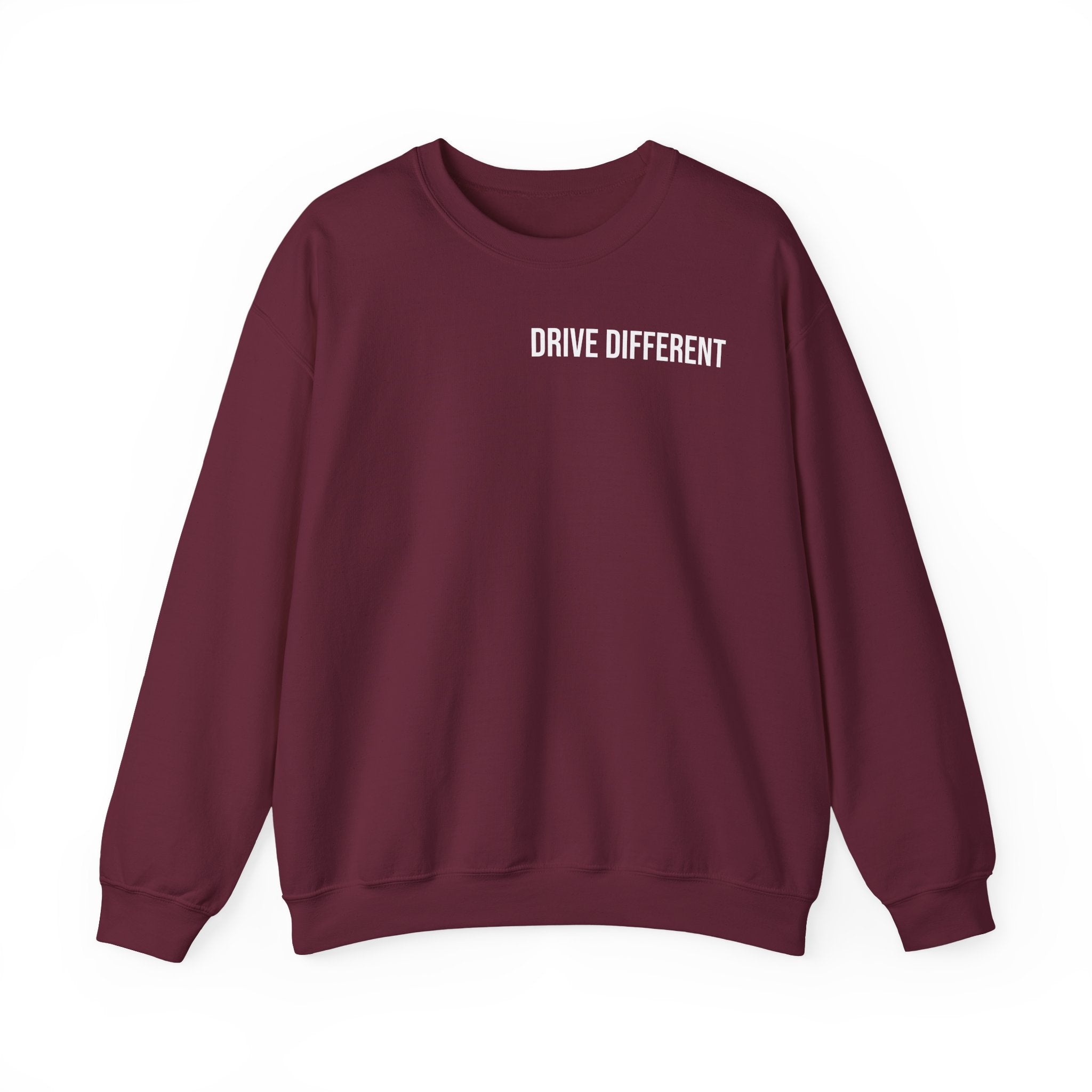 Drive Different Crewneck Sweatshirt — '86 Drift Cars Graphic Pullover