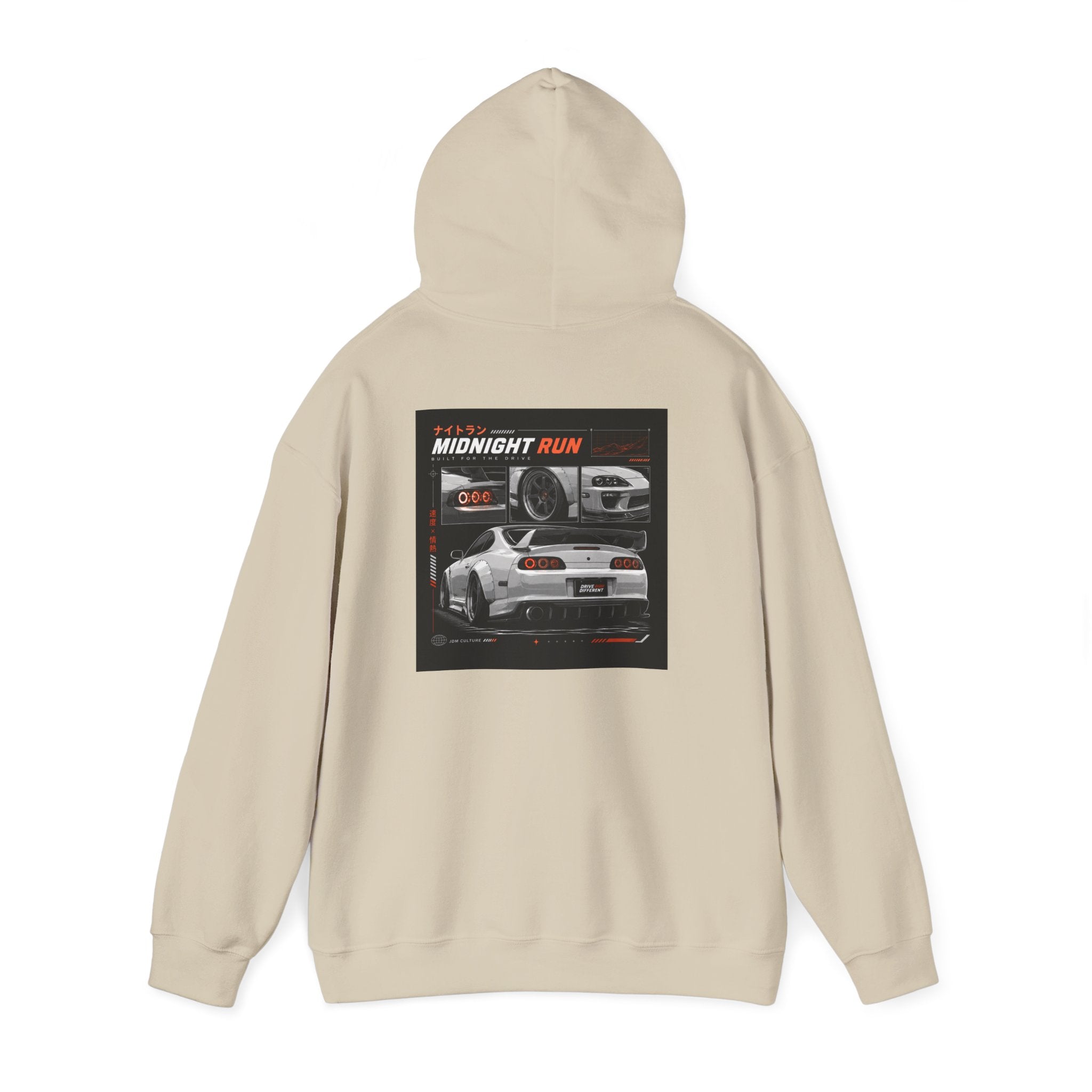 Hoodie — "Drive Different" Racing Graphic Hooded Sweatshirt
