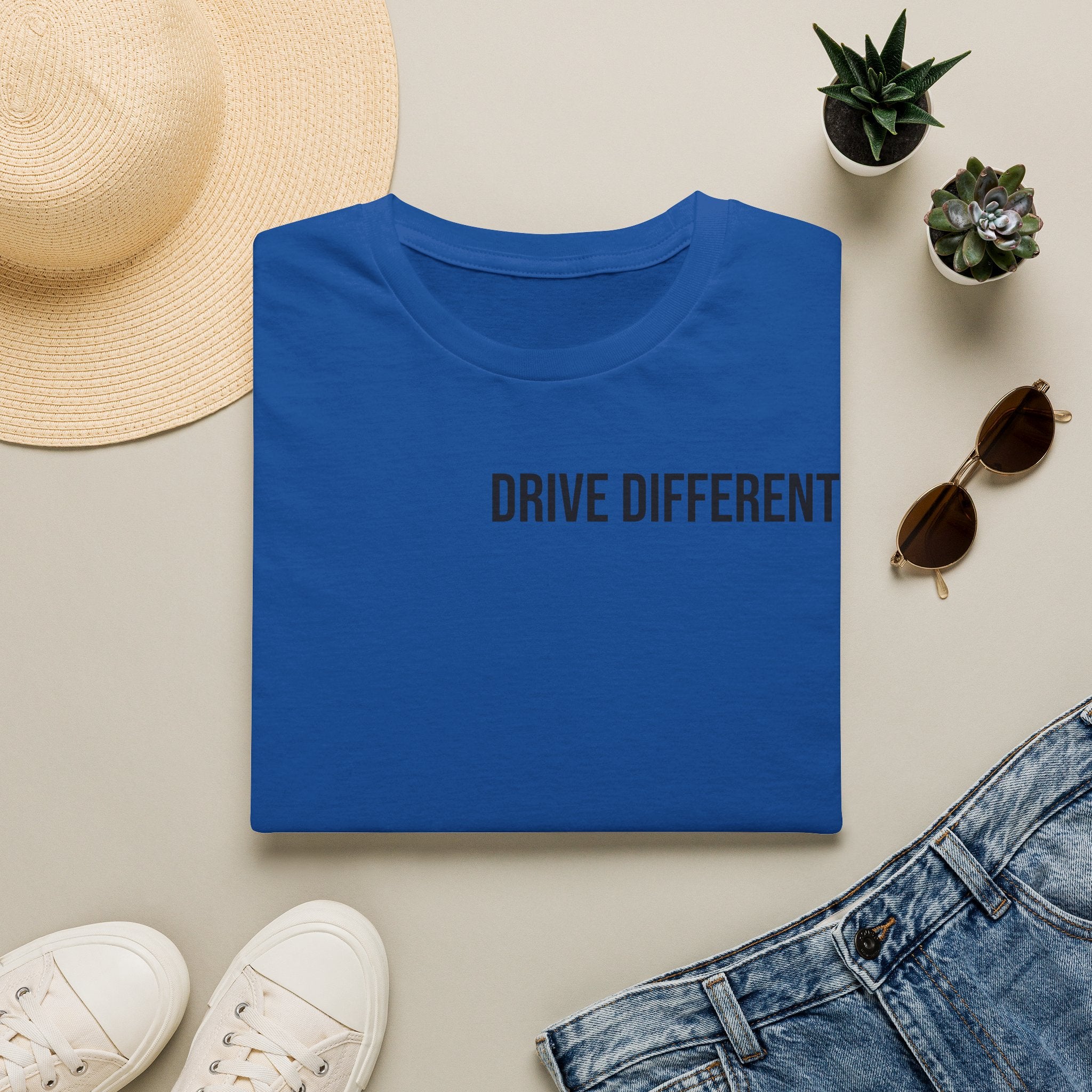 Drive Different T-Shirt — Minimalist Motivational Graphic Tee