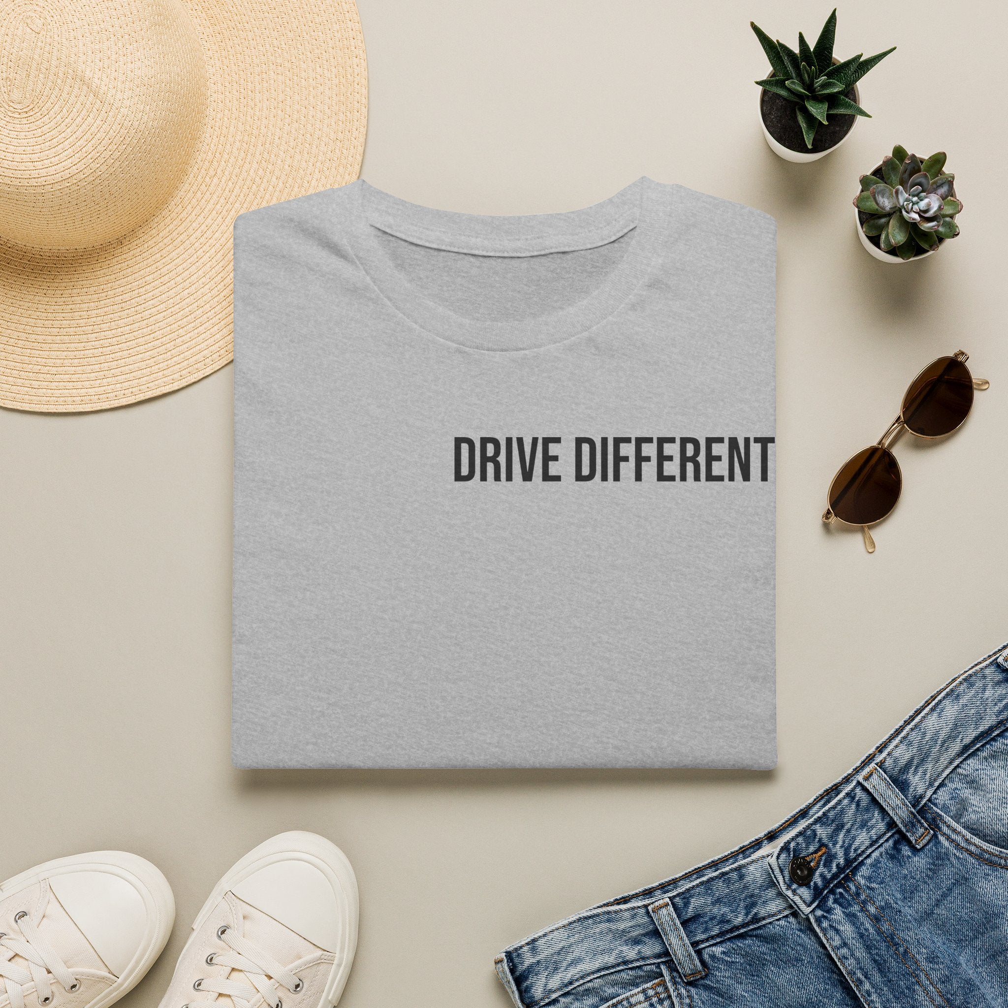 Drive Different T-Shirt — Minimalist Motivational Graphic Tee
