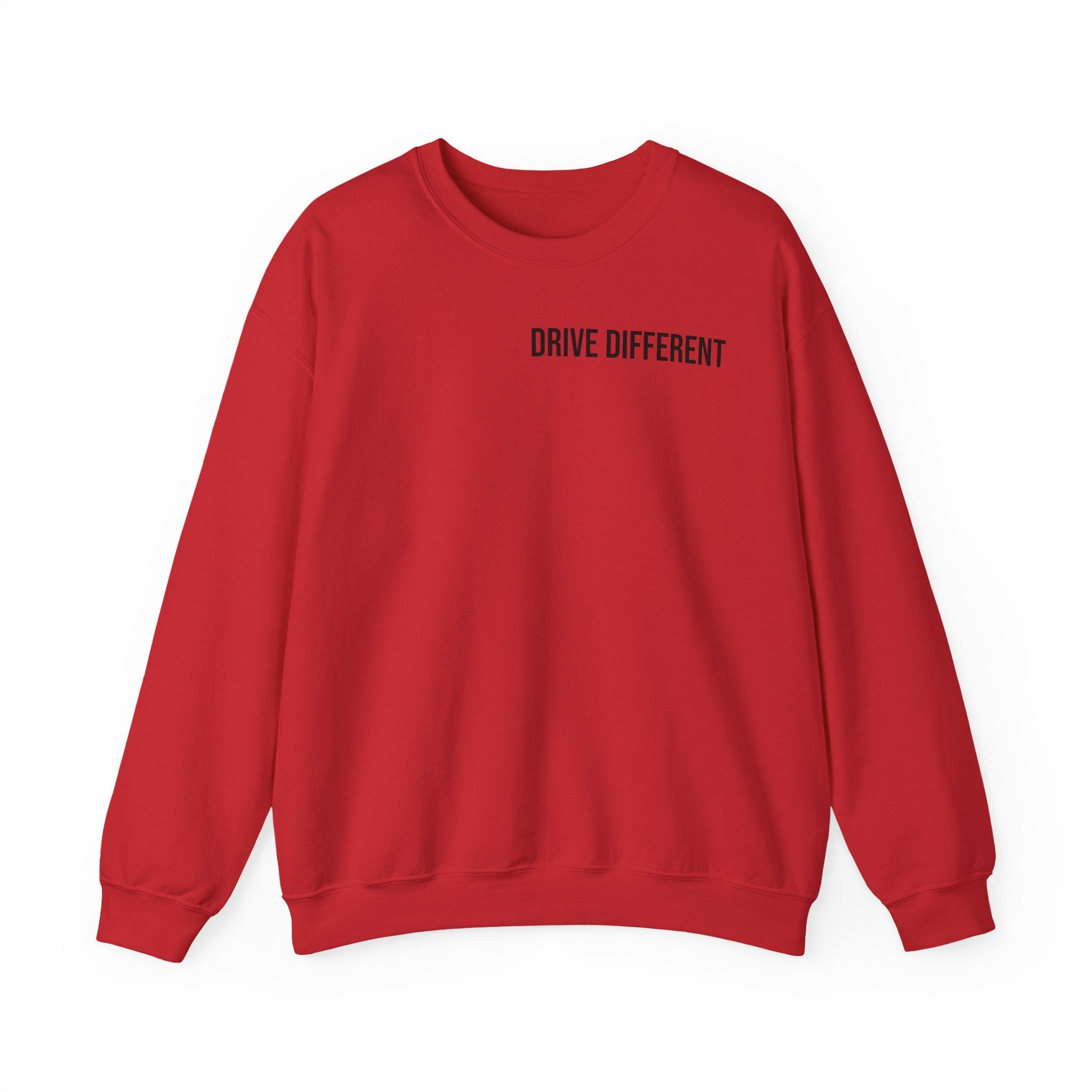 Drive Different Crewneck Sweatshirt — '86 Drift Cars Graphic Pullover