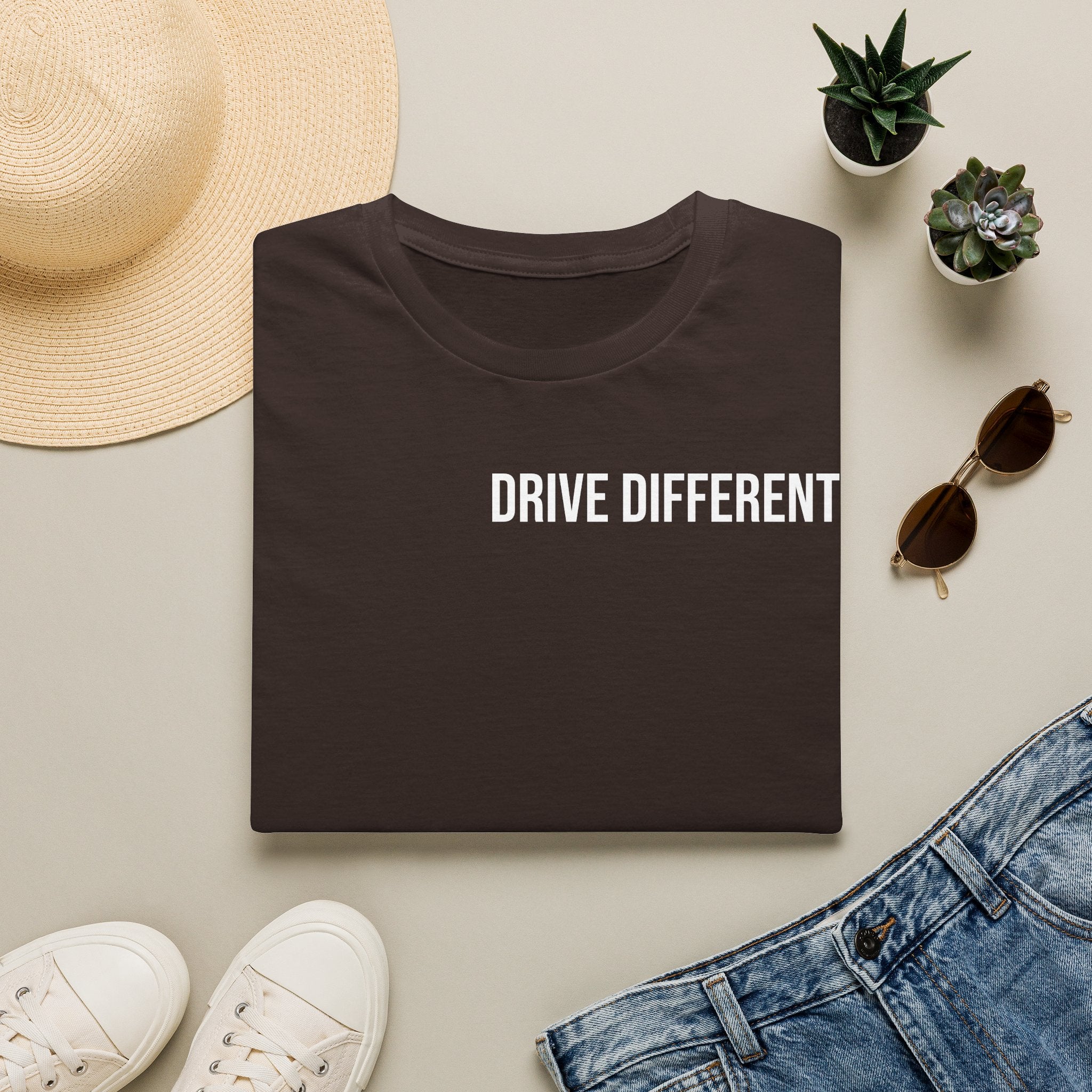 Drive Different T-Shirt — Minimalist Motivational Graphic Tee