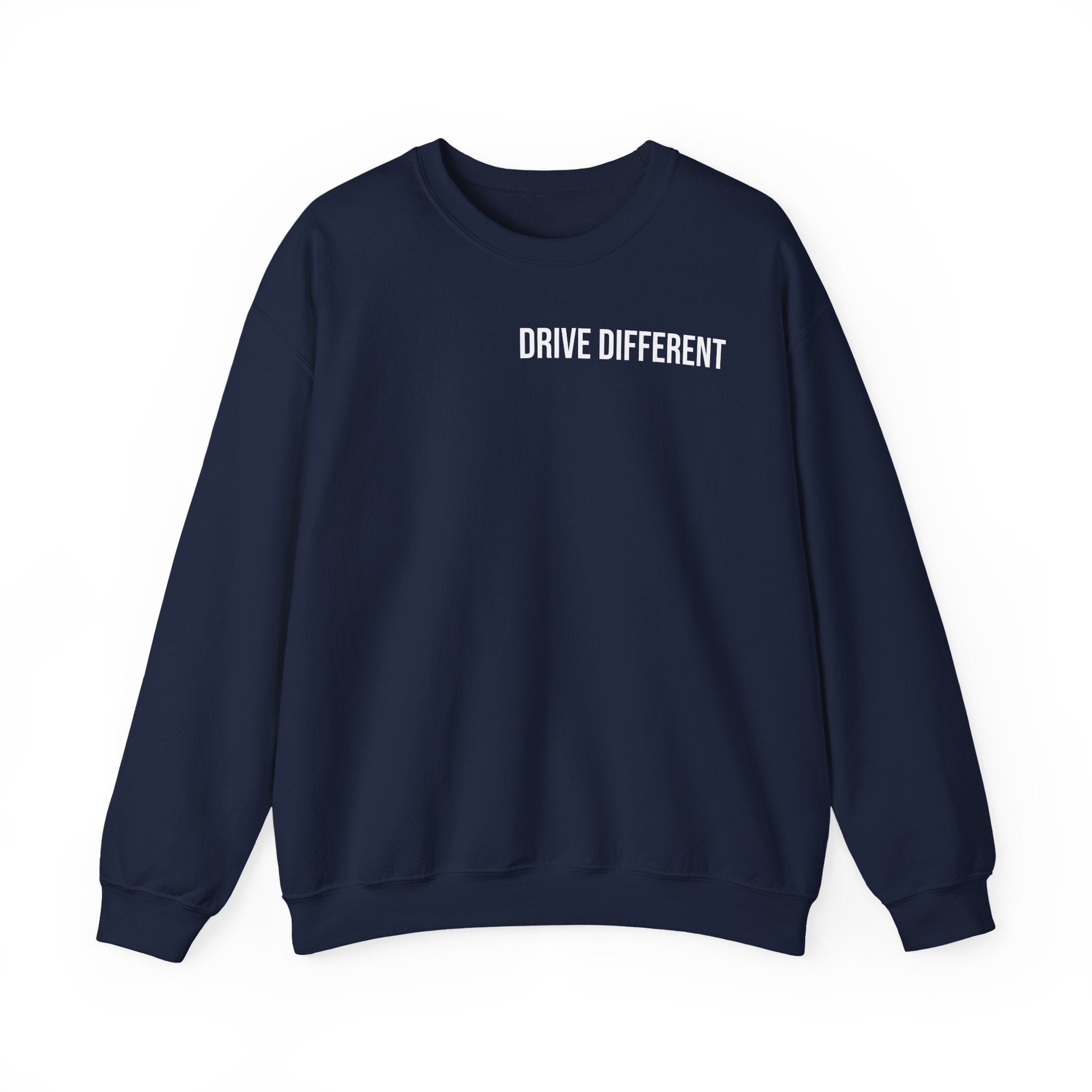 Drive Different Crewneck Sweatshirt — Japanese Street Racing Photo Graphic
