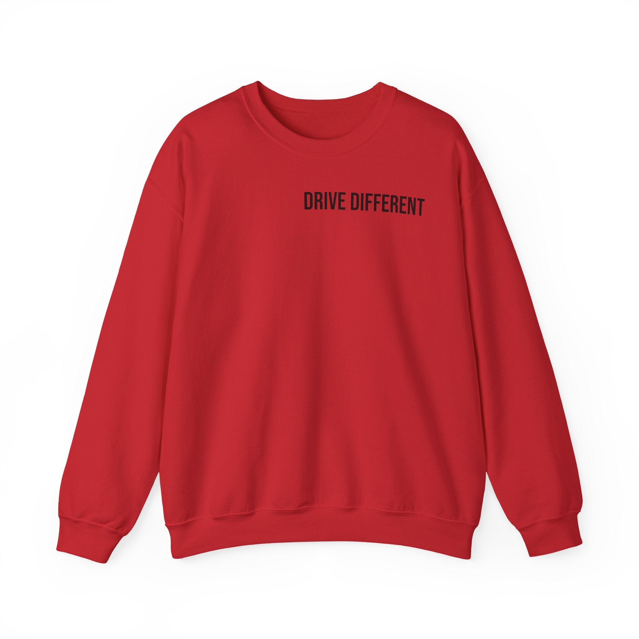 Drive Different Crewneck Sweatshirt — Japanese Street Racing Photo Graphic