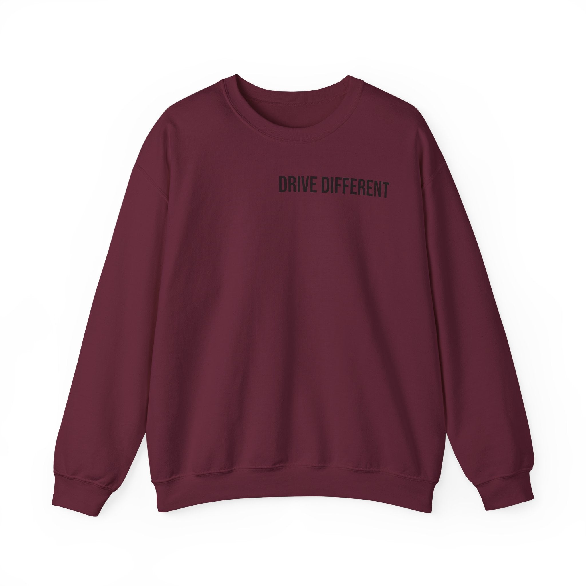 Drive Different Crewneck Sweatshirt — Japanese Street Racing Photo Graphic