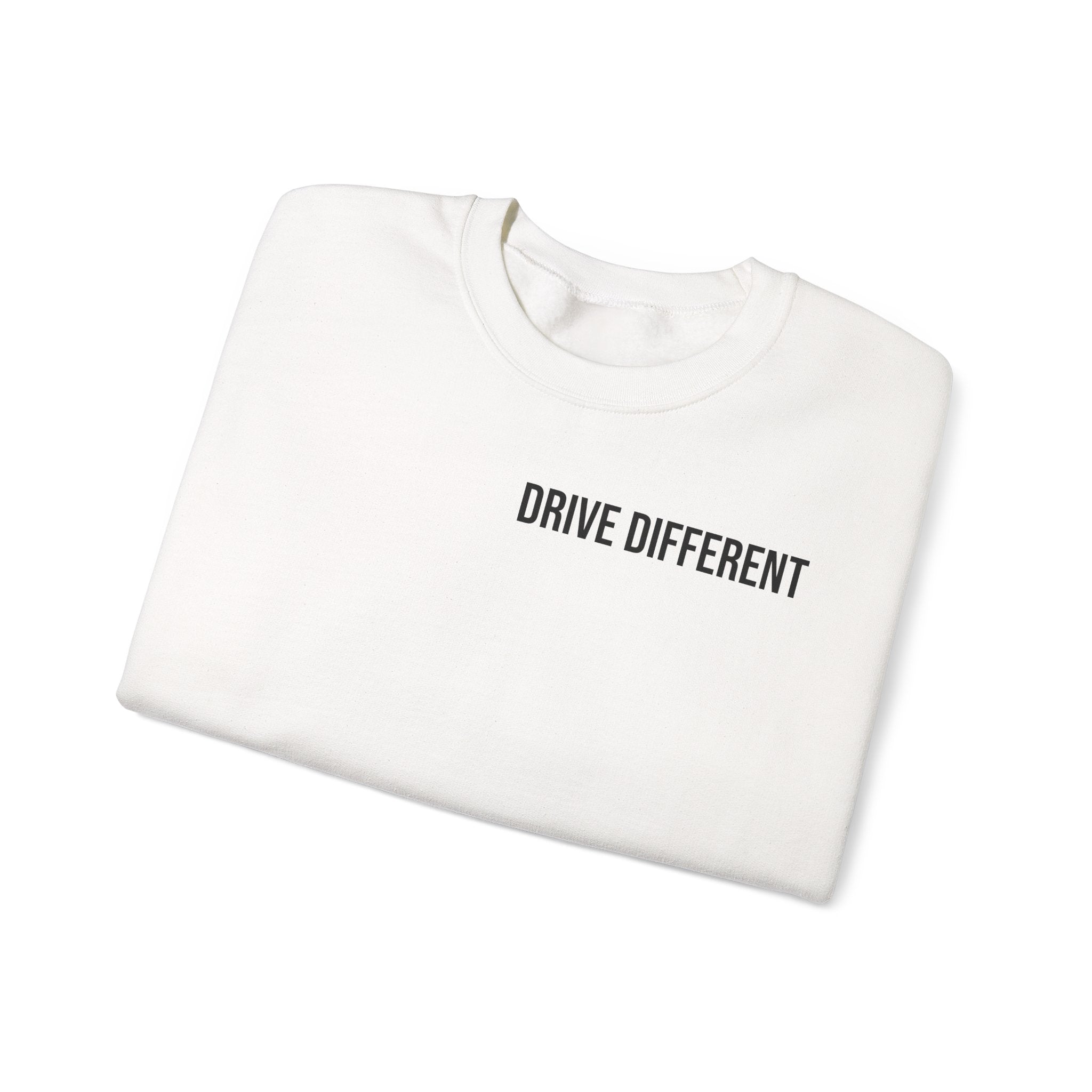 Drive Different Crewneck Sweatshirt — '86 Drift Cars Graphic Pullover