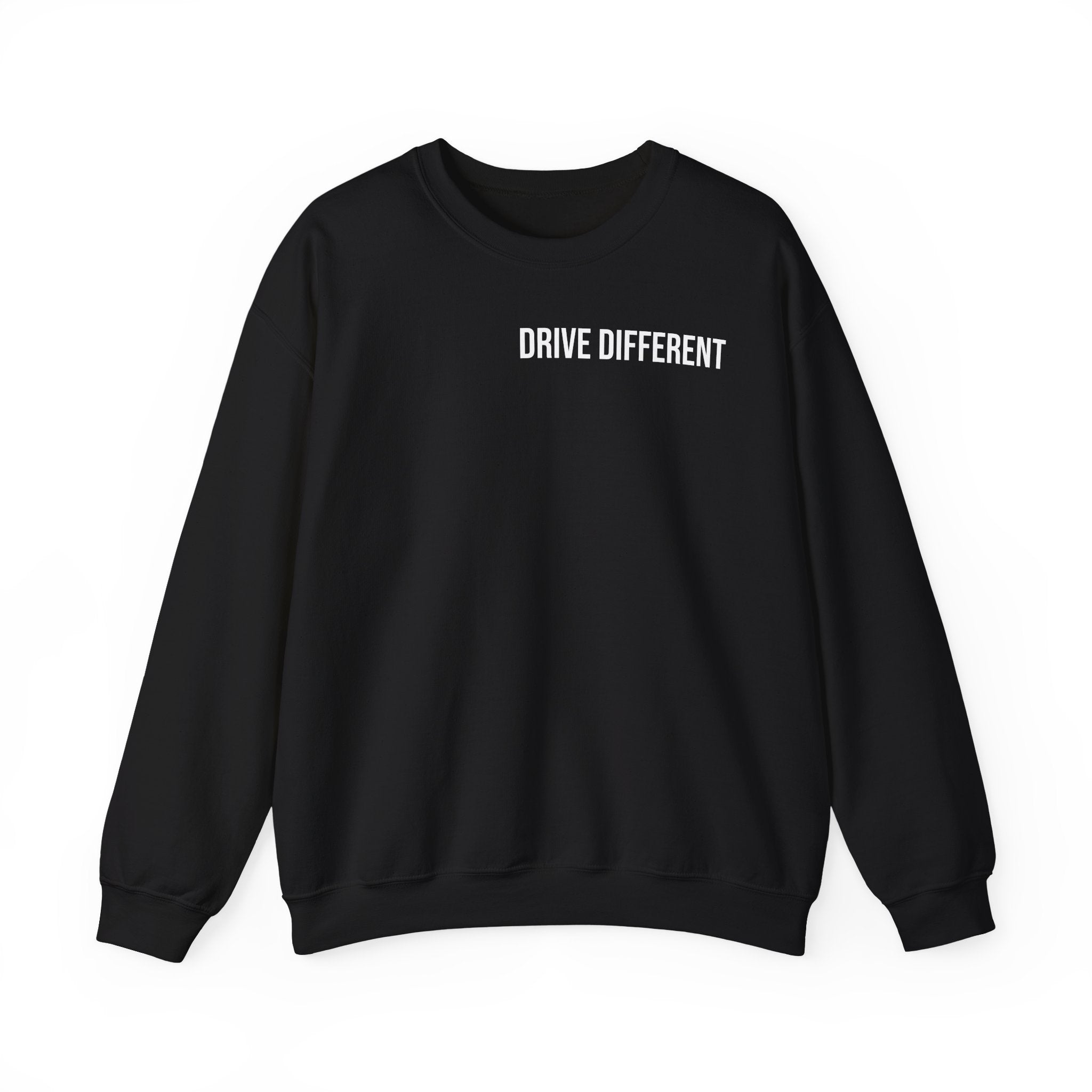 Drive Different Crewneck Sweatshirt — Japanese Street Racing Photo Graphic