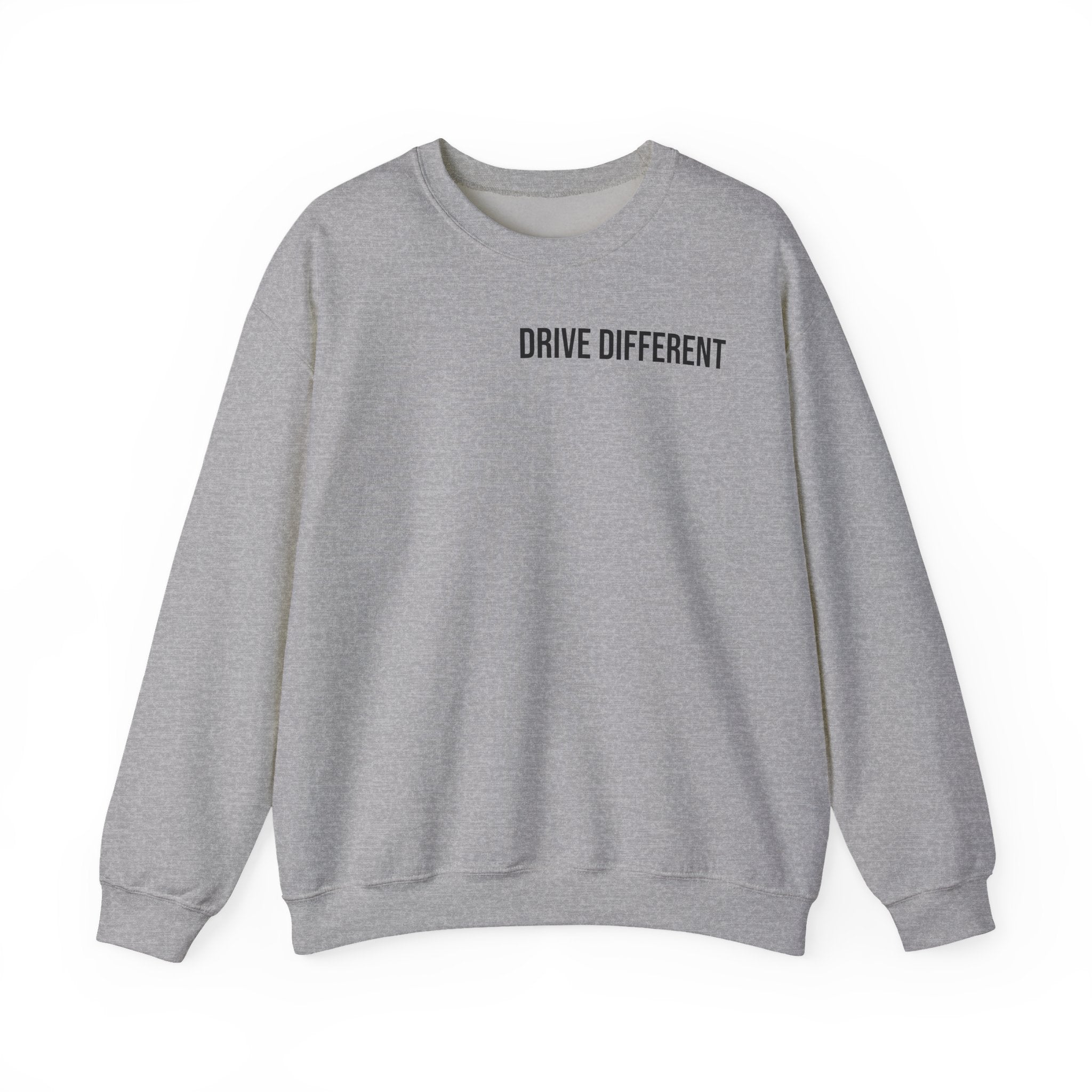 Drive Different Crewneck Sweatshirt — Japanese Street Racing Photo Graphic
