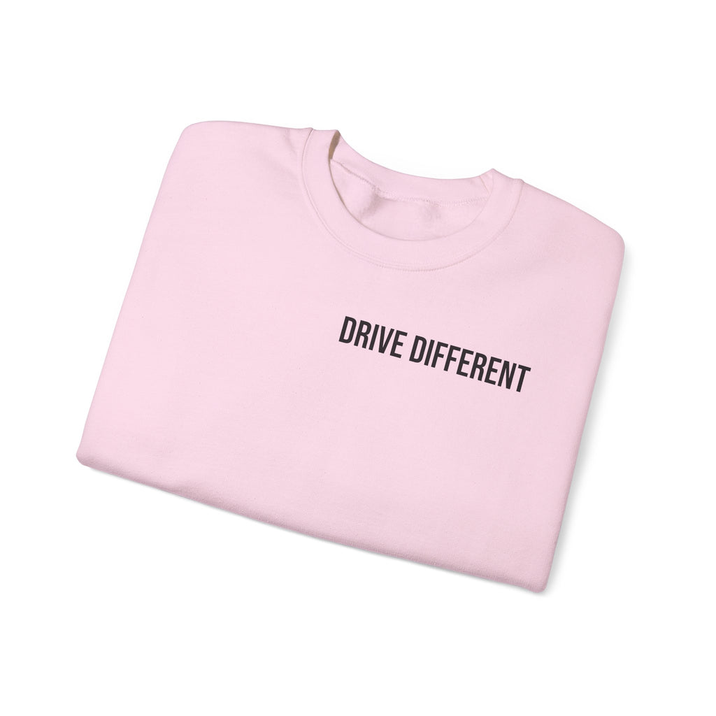Drive Different Crewneck Sweatshirt — '86 Drift Cars Graphic Pullover