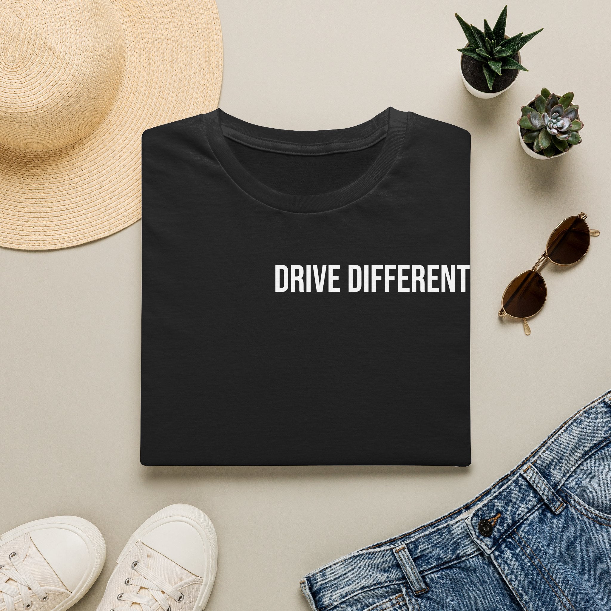 Drive Different T-Shirt — Minimalist Motivational Graphic Tee