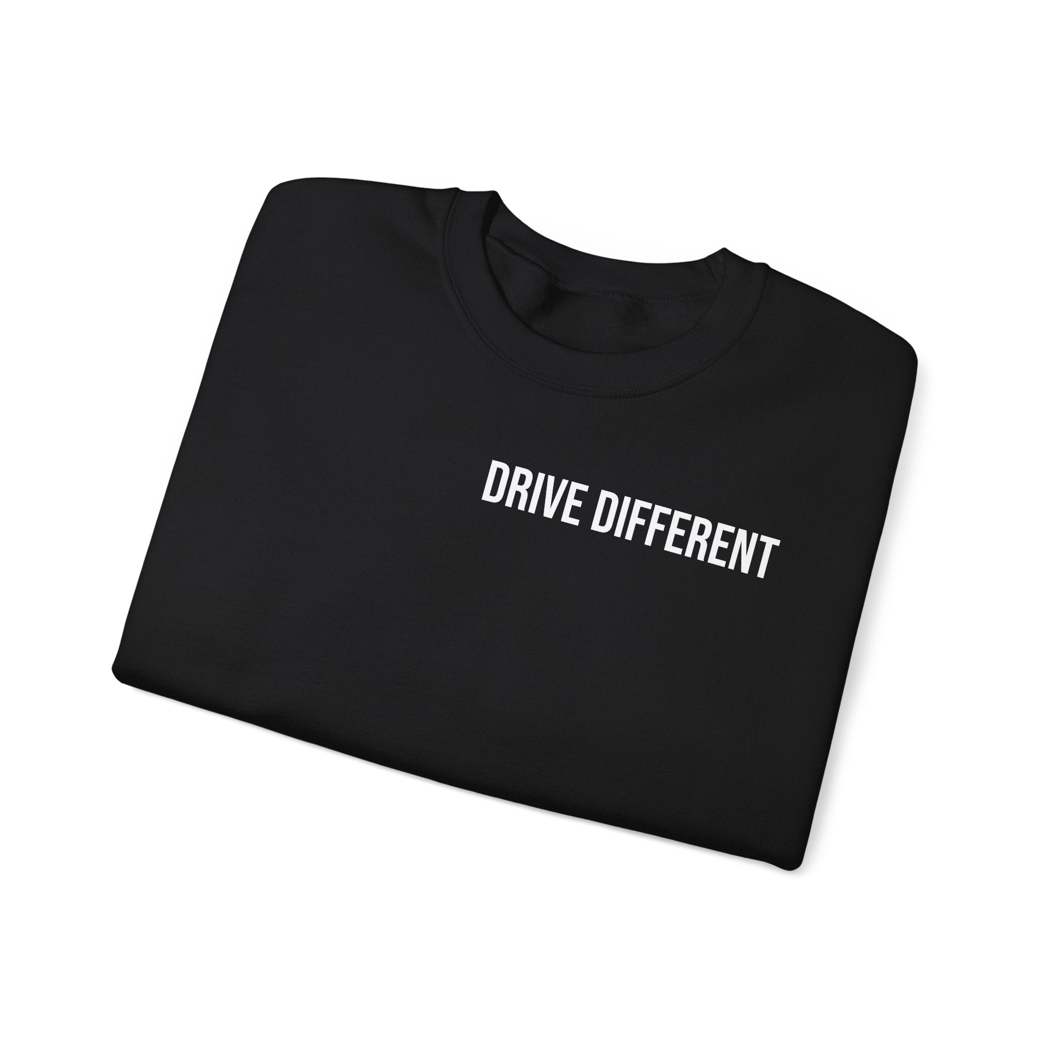 Drive Different Crewneck Sweatshirt — Japanese Street Racing Photo Graphic
