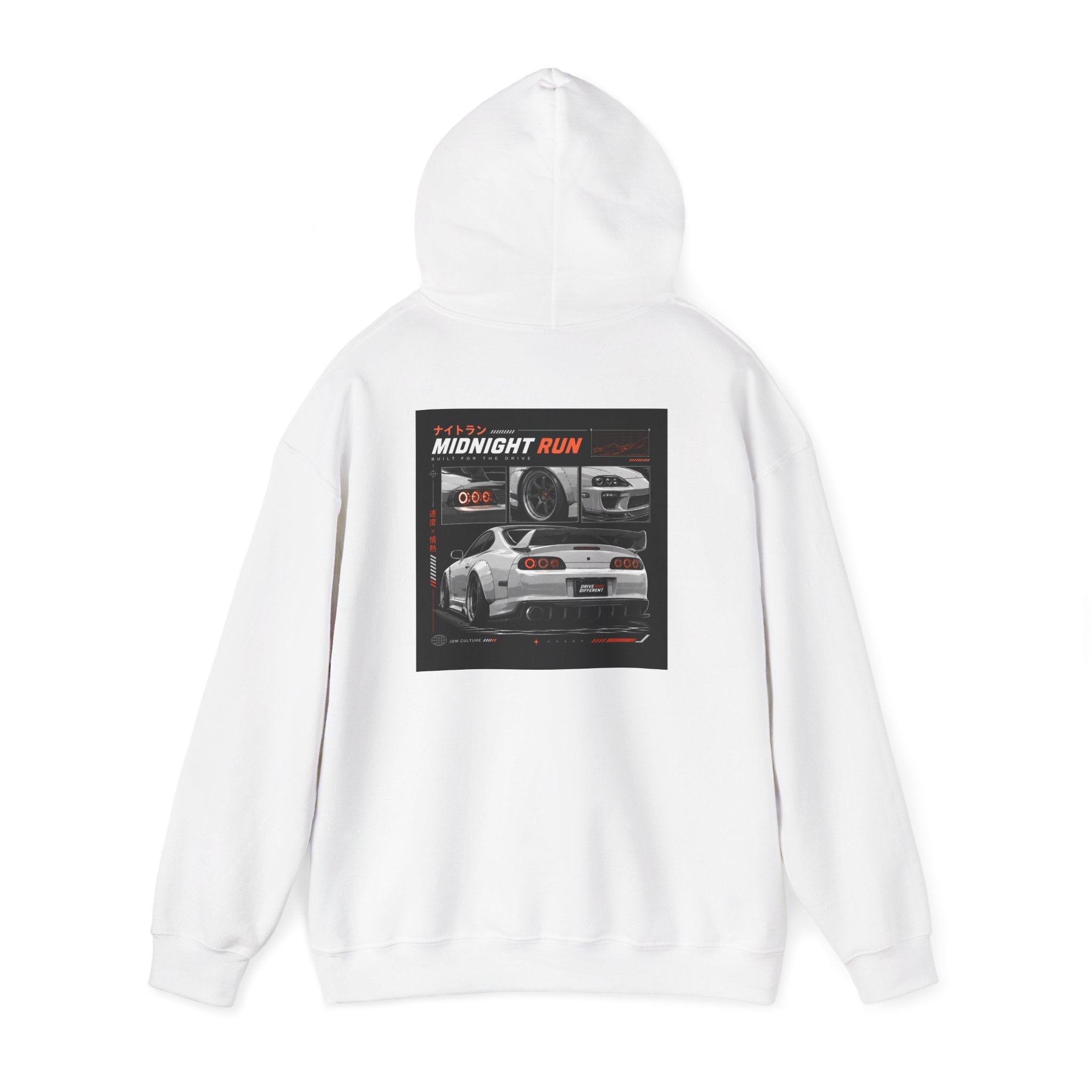Hoodie — "Drive Different" Racing Graphic Hooded Sweatshirt