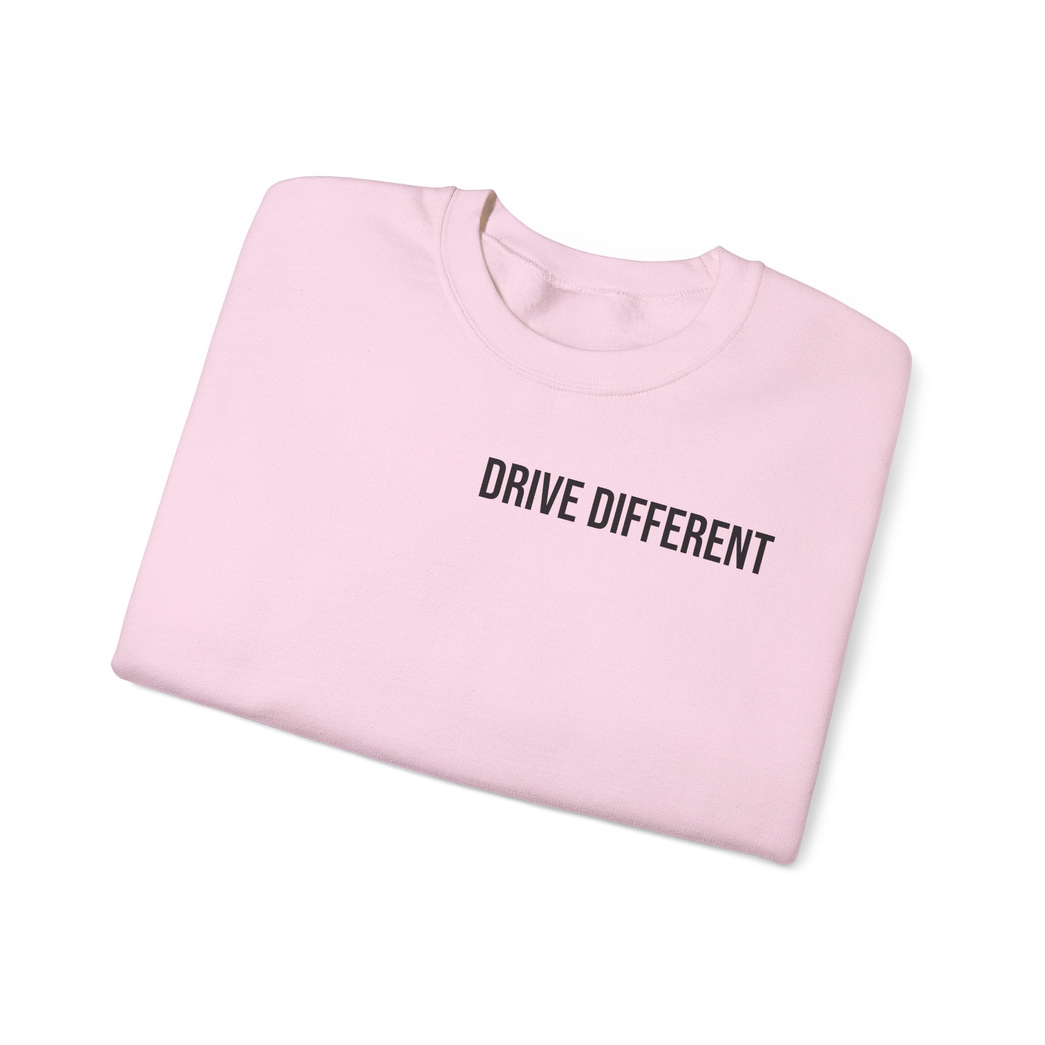 Drive Different Crewneck Sweatshirt — Japanese Street Racing Photo Graphic