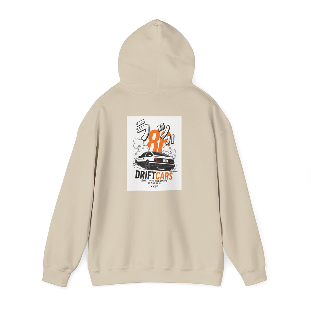Drive Different Hoodie — 'Drift Cars' Vintage Racing Graphic Pullover