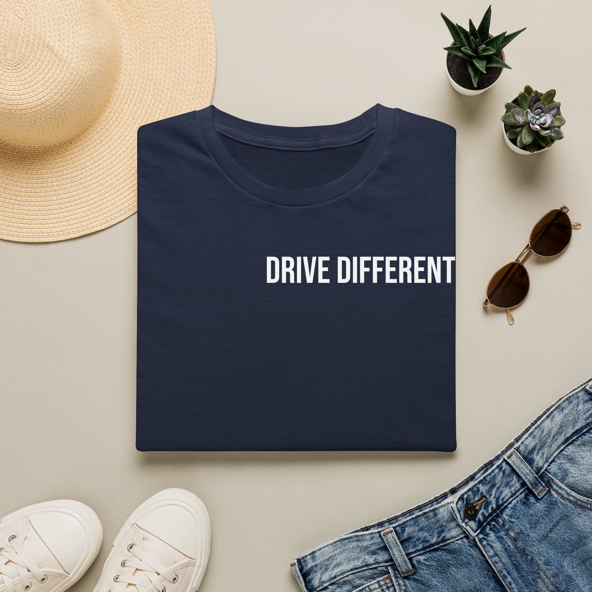 Drive Different T-Shirt — Minimalist Motivational Graphic Tee